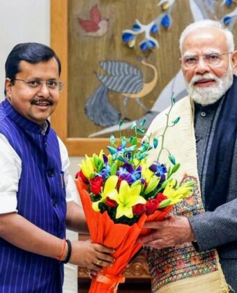 Nitin Nabin with PM