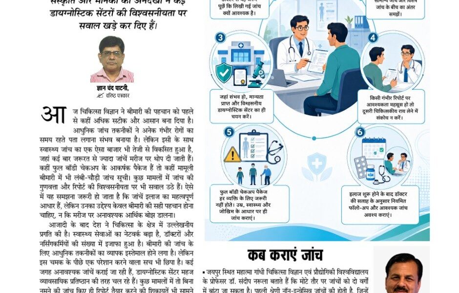 स्वास्थ्य जांच के नाम पर कारोबार 6285071170797246008